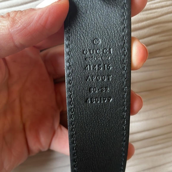 Gucci Marmont Black Gg logo belt - Picture 2 of 14